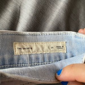 Light wash pacsun denim shorts